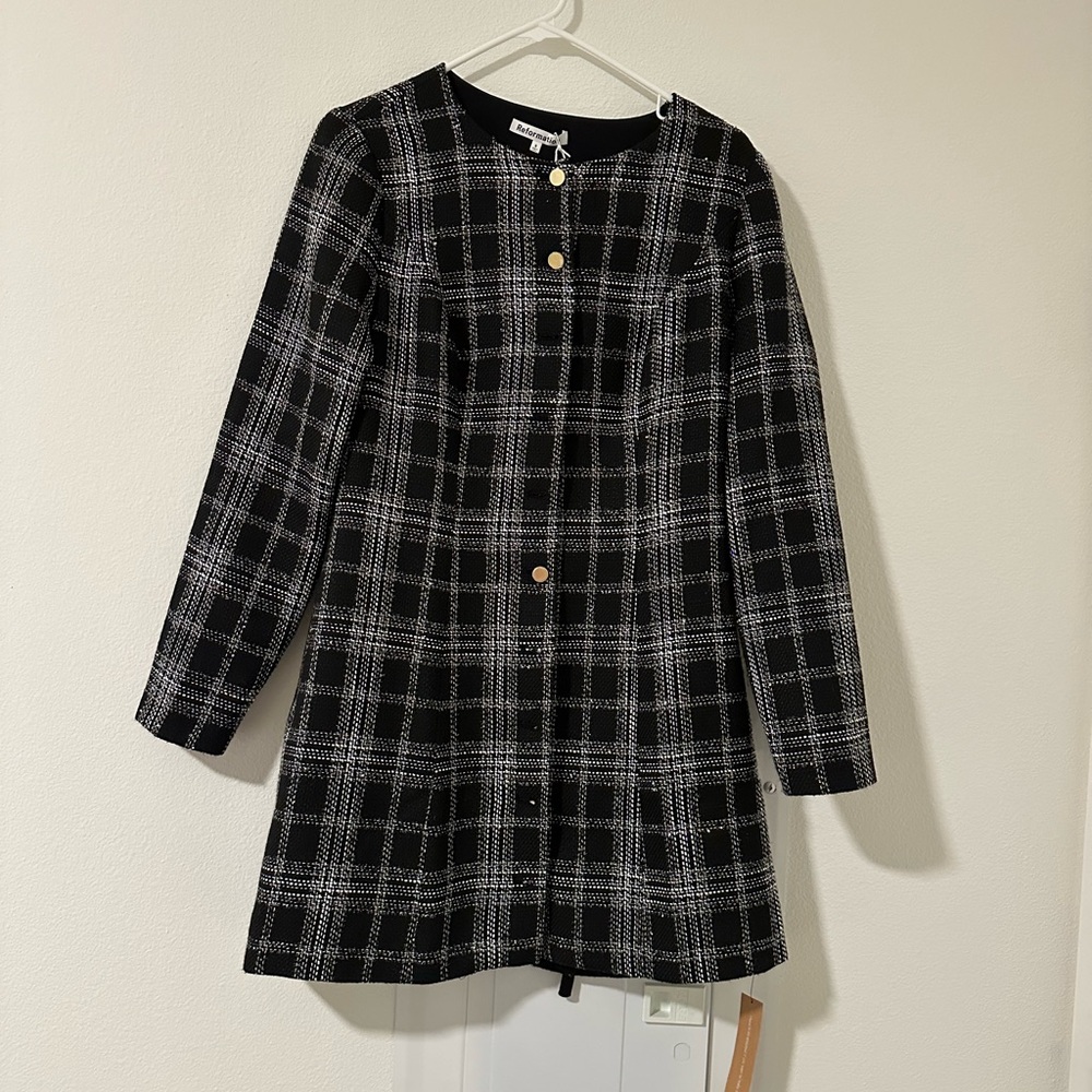 NWT Reformation tweed dress size 6